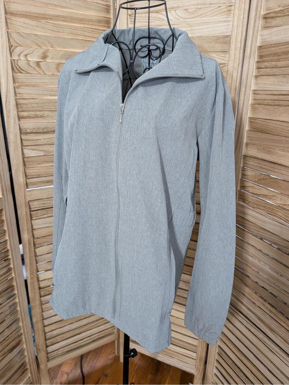 Hang Ten Lightweight UV Protection Zip-Up Jacket - Medium Gray